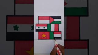 countries supporting Palestine  Part2 flag nationalflag bendera [upl. by Allerbag520]