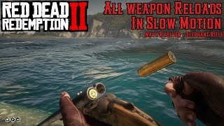 Red Dead Redemption 2  All Weapons in Slow Motion [upl. by Egwan979]