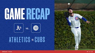 Cubs vs Athletics Game Highlights  91724 [upl. by Pease]