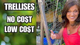 5 Easy Trellises No CostLow Cost [upl. by Almire302]