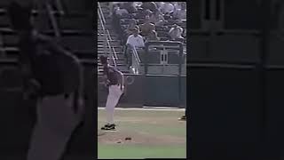 Randy Johnson Hits Bird crazy shorts baseball [upl. by Notaek]