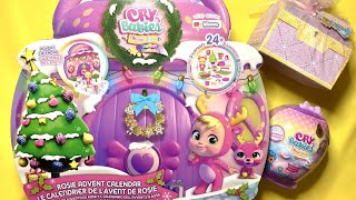 ASMR cry baby advent calendar 2023 and baby born mystery toys surprise [upl. by Volnak]