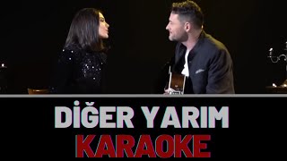 Tuna Kiremitçi amp Tuvana Türkay  Diğer Yarım KARAOKE [upl. by Leimaj]