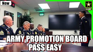 How To Pass The Army Promotion Board EASY [upl. by Yennor]