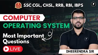 Operating system  Important Questions  SSC CGL  Bank Exams amp CHSL by Dheerendra Sir [upl. by Inek]