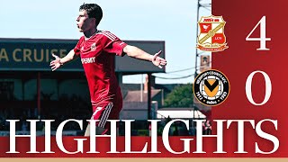 Extended Highlights Swindon Town vs Newport County [upl. by Nesnej]