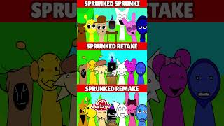 Incredibox Sprunked Sprunki VS Sprunked Retake VS Sprunked Remake MIX VERSION [upl. by Secnirp]