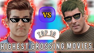 Salman Khan vs Aamir Khan Top 10 Highest Grossing Movies of All Time  Box Office Battle [upl. by Cahn]