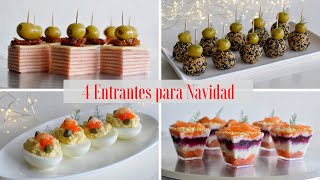 4 APERITIVOS y ENTRANTES para Navidad 20222023  Tapas Variadas y Muy Originales  DarixLAB [upl. by Eille534]