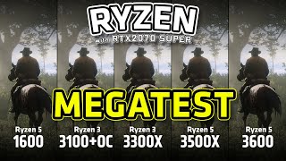 AMD Ryzen 3 3100 ve 3300X vs 1600 AF  3500X  3600 Mega TEST [upl. by Airliah]