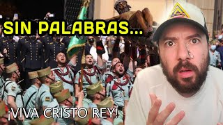 🇪🇸REACCION a Legionarios cantando El Novio de la Muerte  Semana Santa de Málaga 2016 [upl. by Camarata]