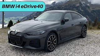 2023 BMW i4 Edrive40 Review  Range Sporty design amp Premium feel EV [upl. by Sixla]