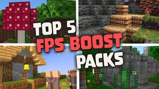 Top 5 FPS Boost Texture Packs for Minecraft  Max Fps  Showcase  Shorts Edition [upl. by Hayotal835]