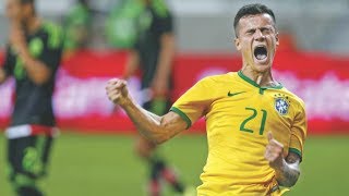 Brazil Vs Mexico 20 Coutinho amp Tardelli Goals HD  Friendly Match 07062015 [upl. by Eillime]