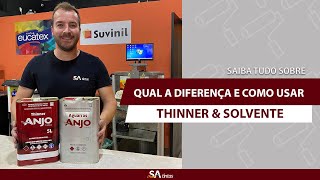 Saiba Qual a Diferença do Thinner para o Aguaraz Solvente  Para que serve e como diluir os produtos [upl. by Dominik396]