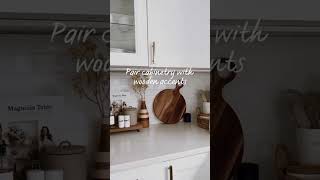 3 Tips for White Kitchens Styling shorts short homedecor kitchen kitchendecor whitekitchen [upl. by Teferi530]