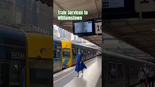 TRAIN SERVICES TO WILLIAMSTOWN 😃 melbourne australia trending [upl. by Kubis311]