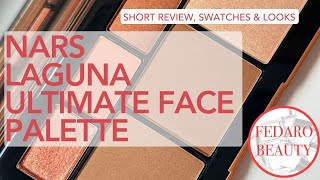 NARS • Laguna Ultimate Face Palette • review swatches and looks • NARS Seductive Summer collection [upl. by Anod]