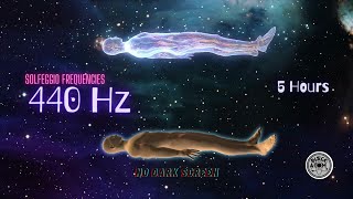 🎶 Solfeggio Frequencies 440 Hz ⨀ Sounds for Deep Sleep Meditation and Relaxation ⨀ No Dark Screen [upl. by Gleason380]