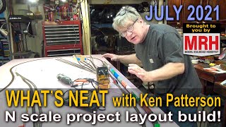 N scale layout build  part 1  July 2021 WHATS NEAT Model Railroad Hobbyist [upl. by Onitsuaf404]