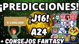 ¡PRONOSTICOS de JORNADA 16 del APERTURA 2024 quotLa Quinielaquot futbol futbolmexicano ligamx [upl. by Zachary203]