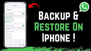 How to Backup amp Restore WhatsApp Messages on iPhone [upl. by Ecnav972]