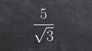 Learn to rationalize the denominator with a single radical [upl. by Ynes]