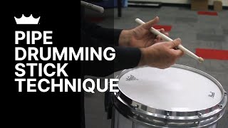 Jim Kilpatrick Pipe Drumming Stick Technique  Remo [upl. by Anastas]