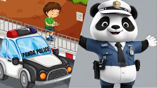 Police Car Patrol  Exciting Cartoon for Children  WhizHappyKids [upl. by Nalym]