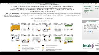 CALENDARIO ESCOLAR 20222023 [upl. by Hollis]