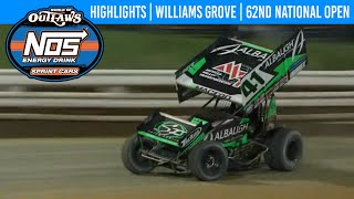 World of Outlaws NOS Energy Drink Sprint Cars  Williams Grove Speedway  Oct 5 2024  HIGHLIGHTS [upl. by Busch]