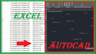 COMO PASAR PUNTOS DE EXCEL A AUTOCAD CIVIL 3D  SUPER FACIL [upl. by Marella]