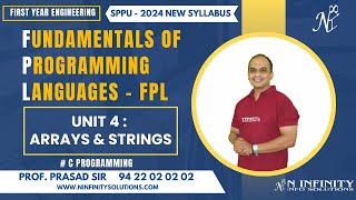 SPPUs FE  FPL  Session 64  Unit 4 Introduction  Arrays  C Programming  Prasad Sir [upl. by Mulford]