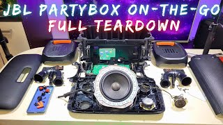 JBL Partybox OnTheGo Full Teardown JBL OTG Disassembly [upl. by Adelaide]