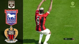 Ipswich vs Nice  Friendly Match 2024  Highlights Résumé [upl. by Matty]