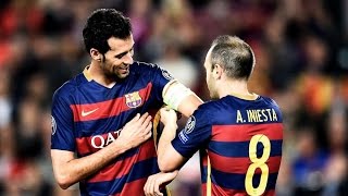 Busquets amp Iniesta ● Passing Geniuses ● 201516 [upl. by Neitsabes]