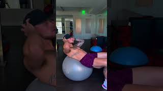 Stability Ball Ab Workout 👌 [upl. by Sidwel]