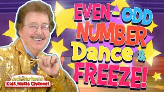 EvenOdd Number DANCE and FREEZE Jack Hartmann [upl. by Laud552]