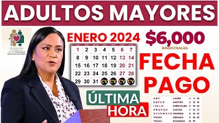 FECHA de PAGO ADULTOS MAYORES🔔Pensión 65 Y MAS ENERO💥 [upl. by Lambertson]