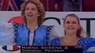 Anissina amp Peizerat 🥈 1998 World free dance 🎼 Romeo amp Juliet  by Prokofiev [upl. by Irroc512]