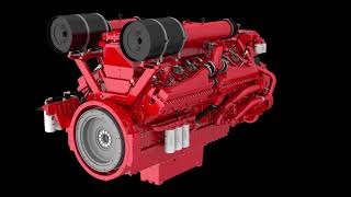 QSK50 Marine Engine [upl. by Gorrono]