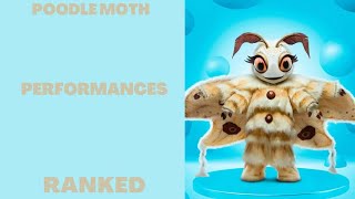 Poodle Moth Performances Ranked  The Masked Singer Season 11 [upl. by Ettenan]