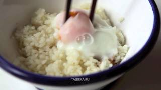 Рис с сырым яйцом Tamago kake gohan 卵かけご飯 [upl. by Larual801]