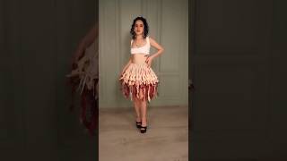 Urfi Javed makes a WEIRD outfit out of dolls 😱 shorts urfijaved [upl. by Ayeka]