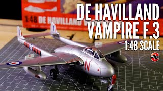 AIRFIX  de Havilland Vampire F3  148 Scale [upl. by Melody]