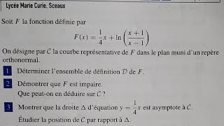 Exercice Important 😈😈😈 Etude de Parité Position Relative   Terminale [upl. by Annovy27]