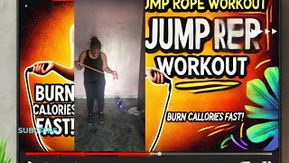 GET FIT WITH SKIPPING BEGINNER FRIENDLY JUMP ROPE ROUTINE FOR WEIGHT LOSS [upl. by Pasho451]