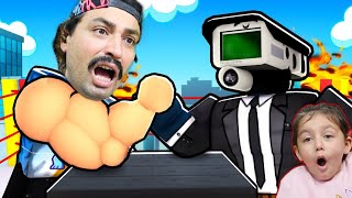 SKİBİ TUVALET VS KAMERA BİLEK GÜREŞİ OYUNU OYNADIK 😄 Roblox Skibidi Arm Wrestle Simulator [upl. by Walters40]