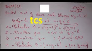 Maths tronc commun ordre dens R exercice الاستعداد للامتحان deoir surveille 2 [upl. by Aynek]