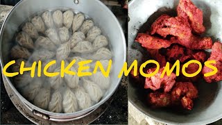 CHICKEN MOMOSTesty Delicious 🐓chicken momos😋Juicy Chicken momos recipe [upl. by Rheta955]